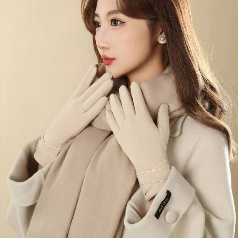 Women's Winter Gloves Windproof And Warm, Fleece Lined, Touch Screen Compatible